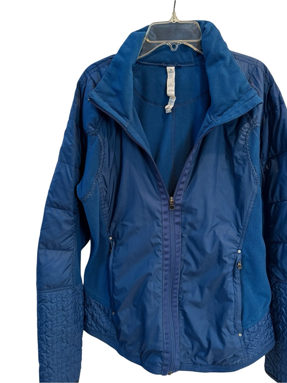 Lululemon Blue Tech Shell Fleece-Lined Training Jacket Size 12‎